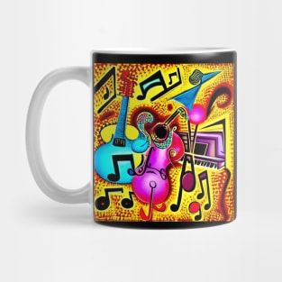 Abstract Artistic Representation Of A Funky Musical Groove Mug